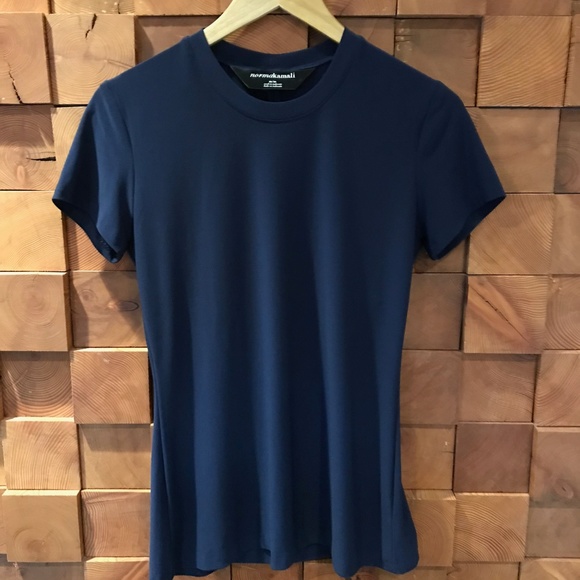 Norma Kamali, Medium, Navy Boxy T-Shirt Blouse - Picture 5 of 5